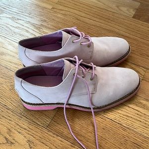 Pink sperry top-siders, used